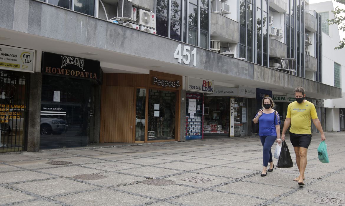 Setor de serviços foi o mais afetado – Crédito: Fernando Frazão/Agência Brasil