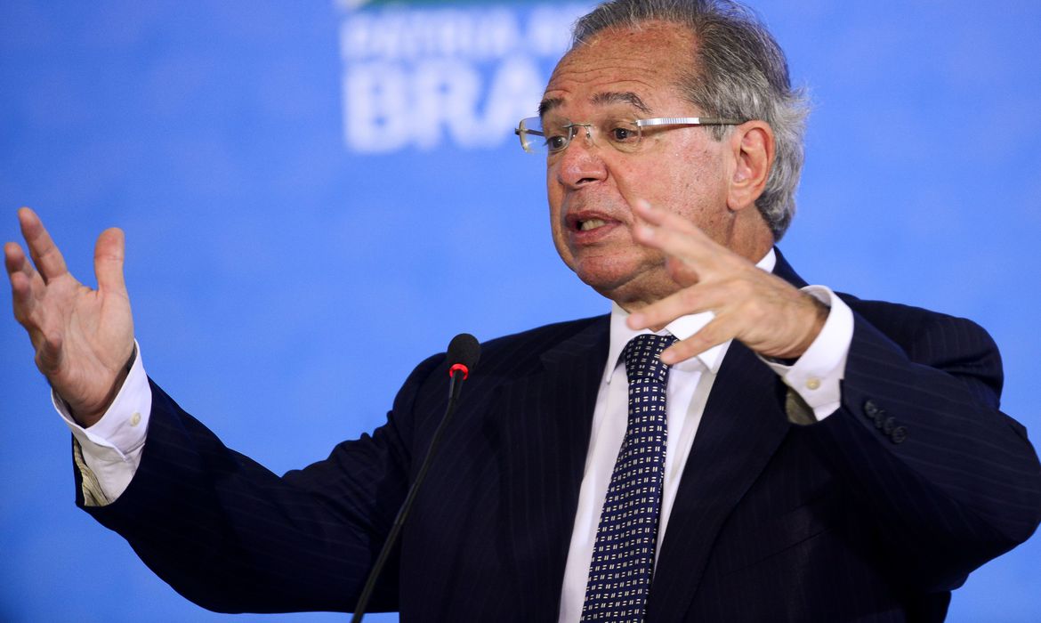 O ministro Paulo Guedes, afirmou seguirá com agenda de reformas e privatizações – Crédito: Marcelo Camargo/Agência Brasil 