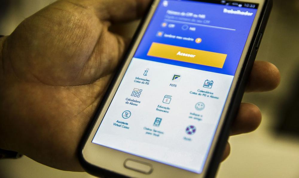 Valores só podem ser movimentados por meio do aplicativo Caixa Tem - Crédito: Marcelo Camargo/Agência Brasil 