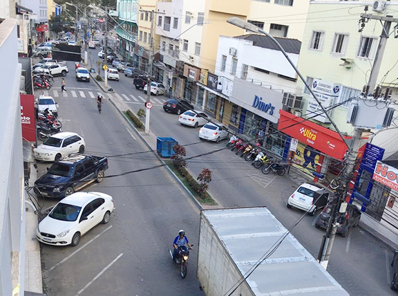  Vista parcial de Avenida em Nova Venécia - Crédito: Correio 9
