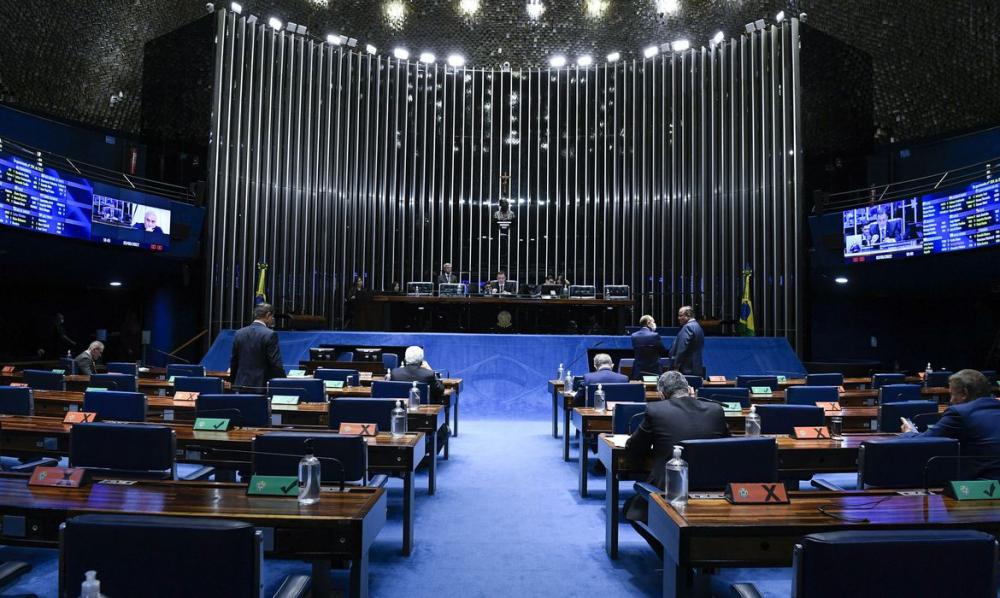 O Senado aprovou o projeto que limita o ICMS dos combustíveis – Crédito: Roque de Sá/Agência Senado 