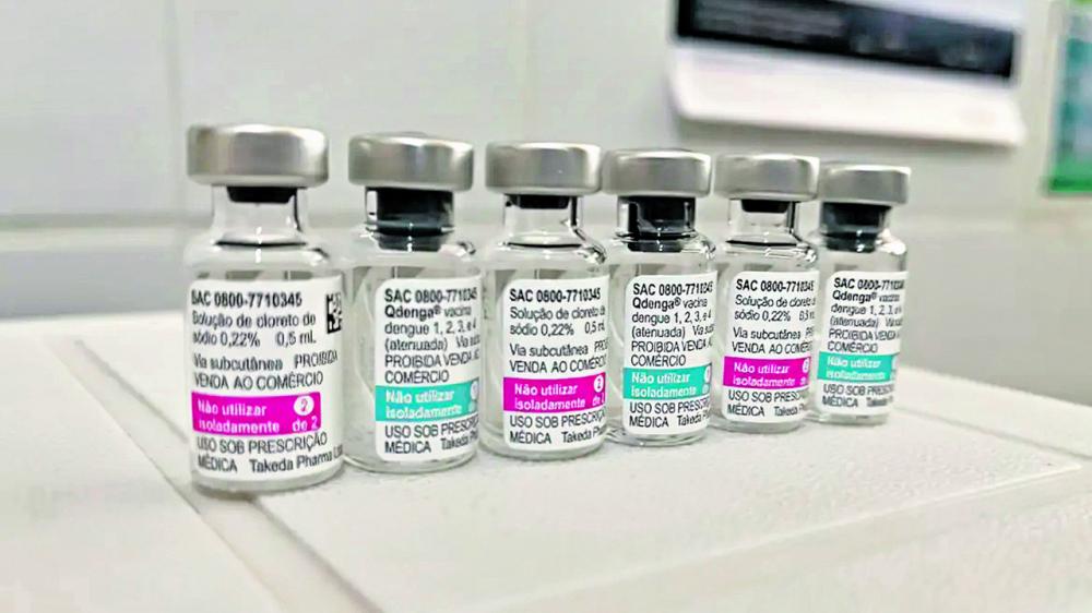  Qdenga, a vacina contra a dengue foi incorporada pelo SUS no dia 21 de dezembro do ano passado (Crédito: Rogério Vidimantas/Prefeitura de Dourados) 