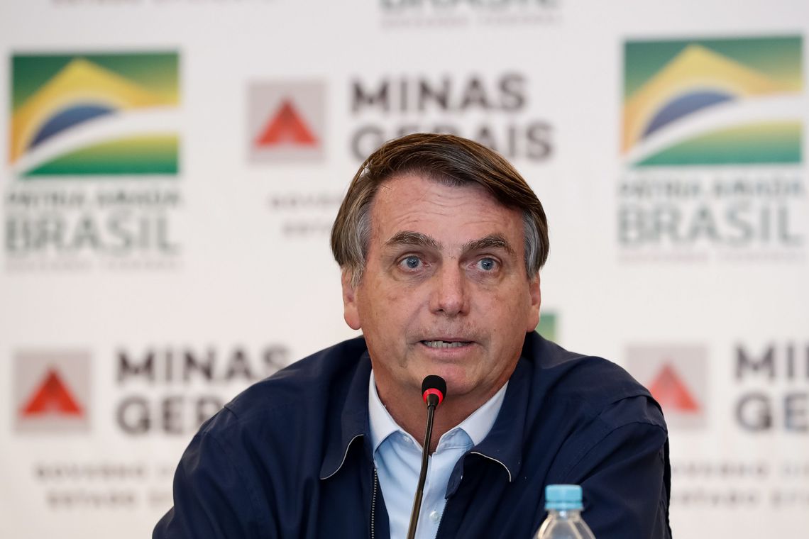 O presidente Bolsonaro fala à imprensa - Crédito: Alan Santos/PR